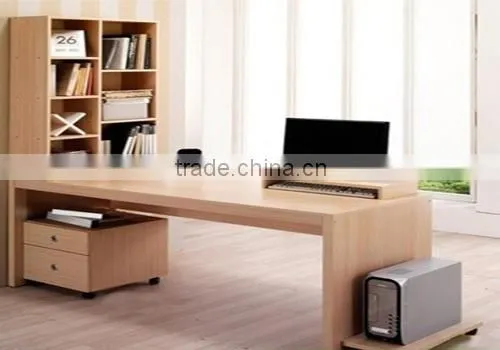Modern computer table/computer desk with bookshelf HX-CL136