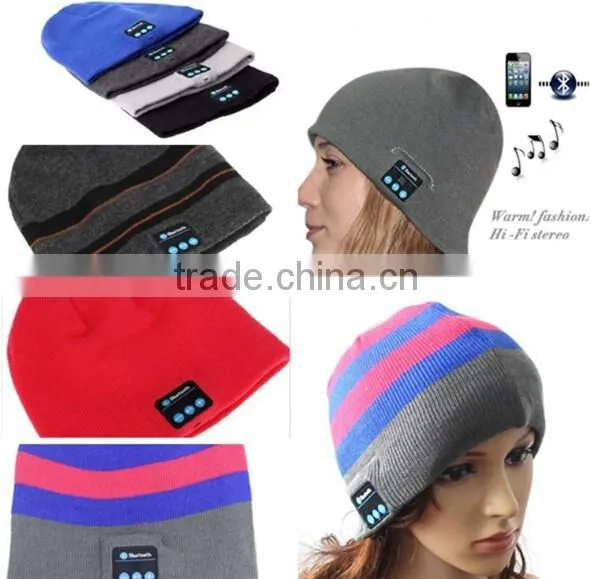 Keep Warm Bluetooth Talking Music Speaker hat / Bluetooth Music Hat / wireless bluetooth headphone beanie hat