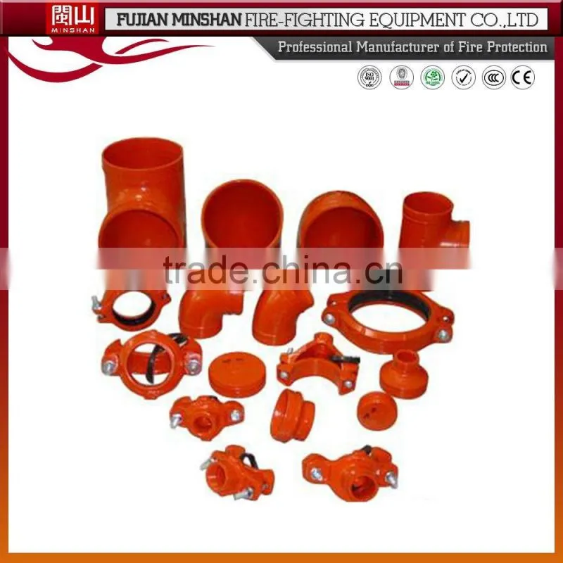 cast iron outlet fire protective pipe fitting