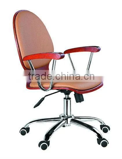 Wooden seatrest and backrest office training chairs