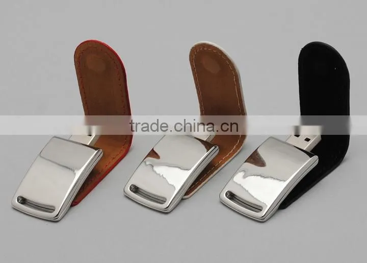 2015 promotional gift leather usb flashdrive, Customized logo leather usb flashdrive with full capacity
