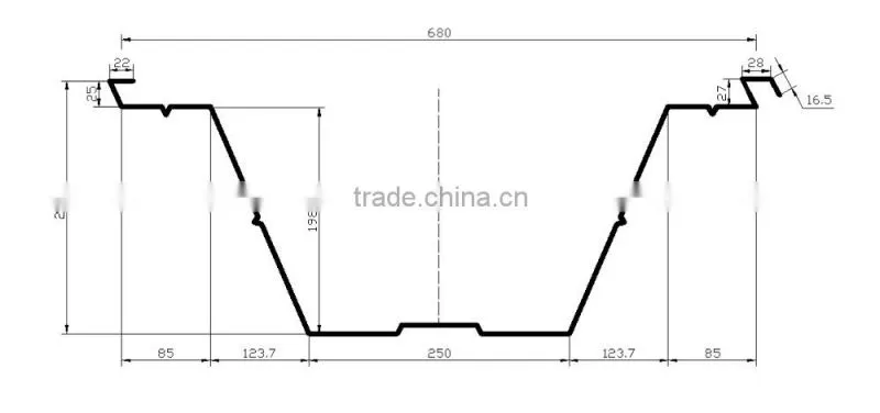 1000-680 Color Steel Sheet Curving Roof Roll Forming Machine
