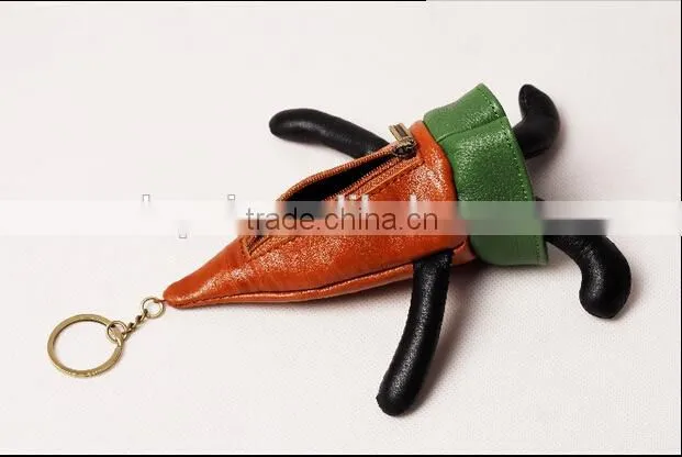 High quality genuine leathter animal coin purse, coin case