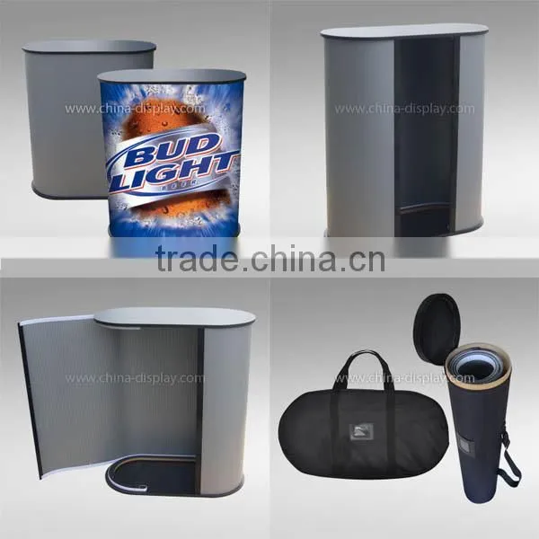 Low Price PP/Aluminum Promotion Table Modern Promotion Table