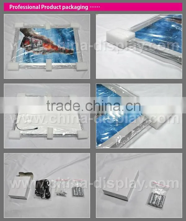 2016 innovative customize crystal acrylic led light box signs