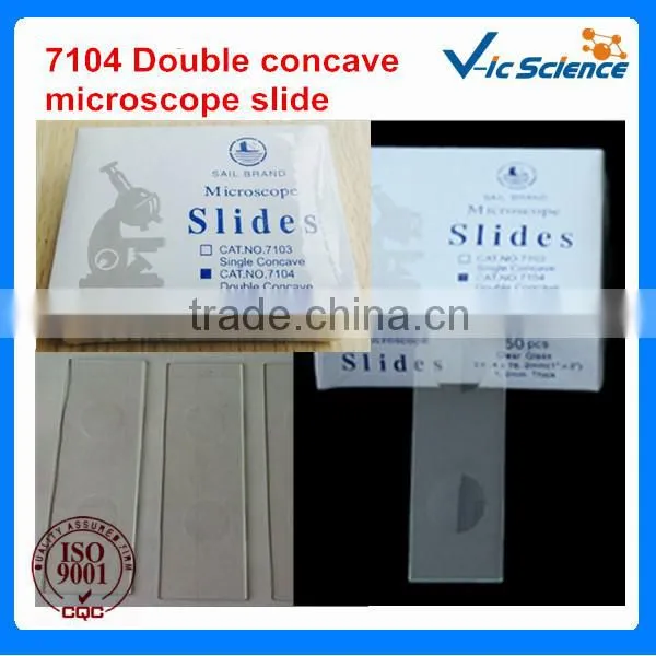 Lab supply 7104 double concave microscope slides