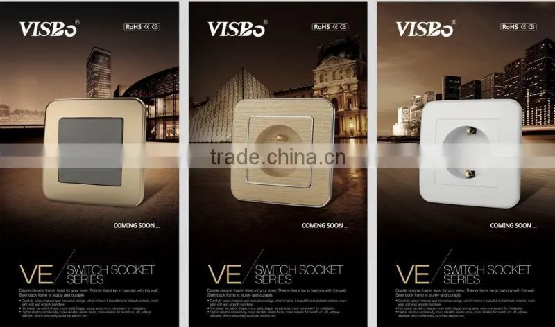 High quality 10A 250V DC Isolator Switch 4 gang 1 way switch