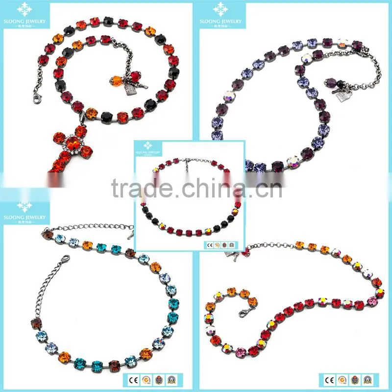 Wholesale Stock Necklace Crystal Jewelry Findings