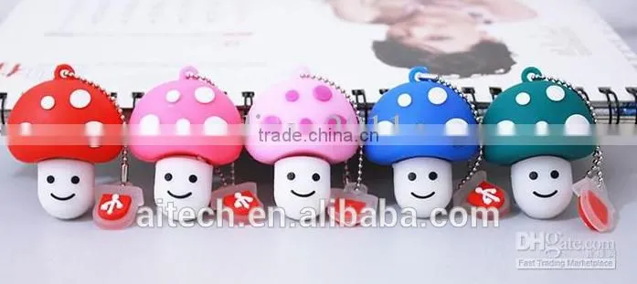 special gift mushroom usb flash drive of 2GB/4GB for holiday promo