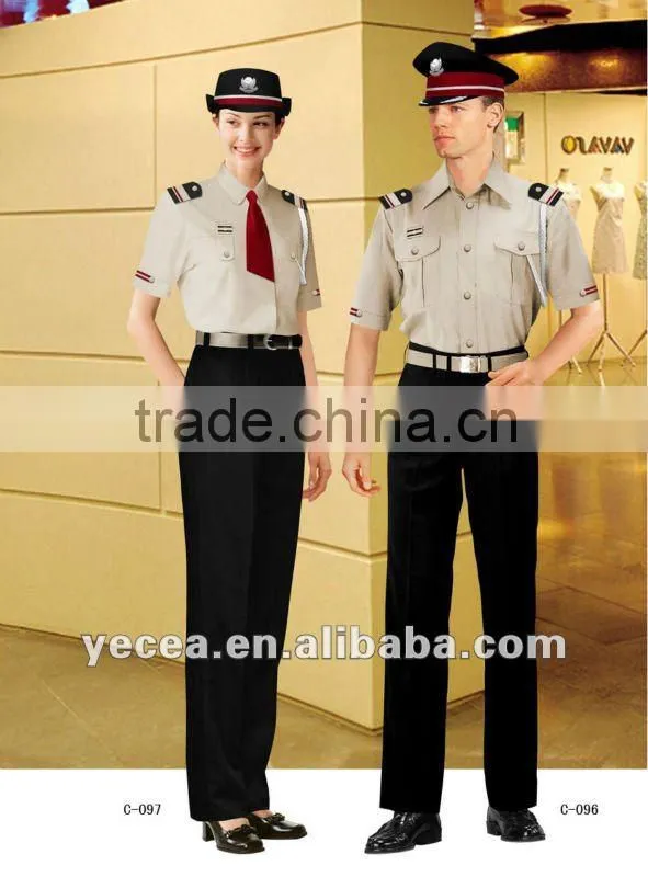 Hot selled good quality 65%35%TC guard uniform