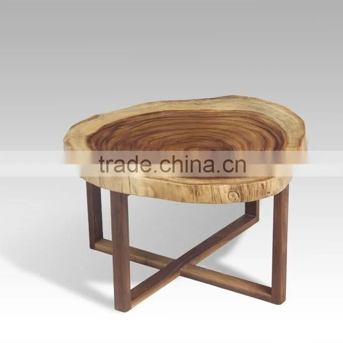 2016 China replica tree design furniture wooden coffee cafe table restaurant for sale
