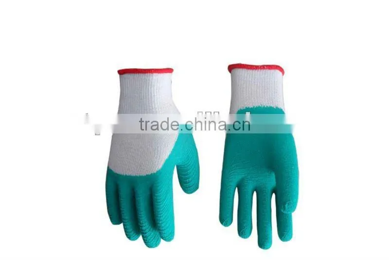 polyester lined glove coated with Nitrile
