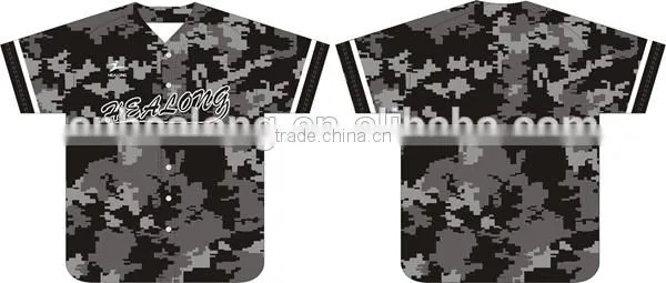 trendy design custom sublimated camo baseball jerseys 2014
