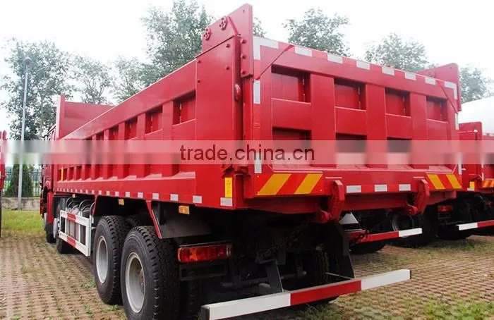 Sino Truck 12 wheels Howo 380HP 8X4 60 ton hyva tipper dump truck for sale