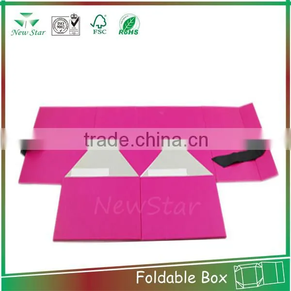 wholesale foldable paper rigid gift box, corrugadte box