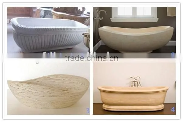 beautiful round stone bathtub for bathroom