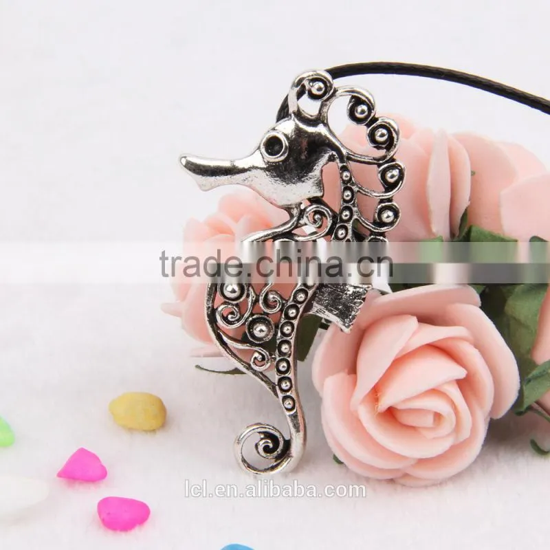 Made in China 2015 New Product Imitate Silver Sea Horse Fashion Necklace Fashion Jewelry