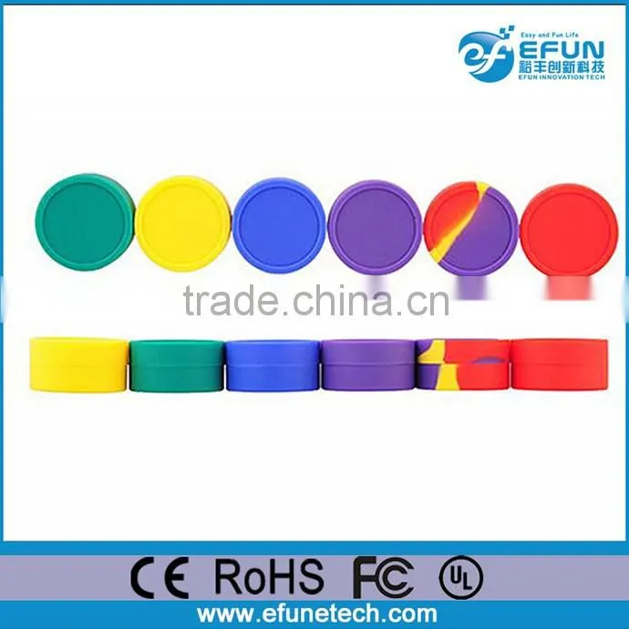 food grade non-stick silicone jars dab wax vaporizer oil containers