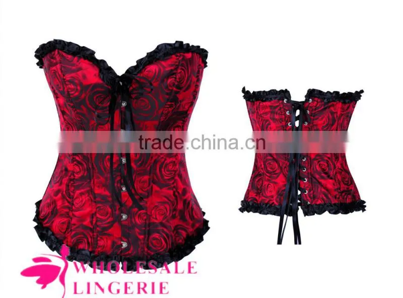 2015 new design sexy red mature corset for waist training corsets for sale