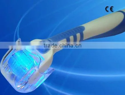 OEM Available photon/titanium/LED/Mini mirco needle derma roller L001 for your skin care with CE anti-aging treatment hair loss