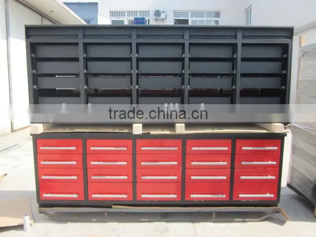 metal single slide rail W2850mm*D800mm*H950mm without backwall work bench