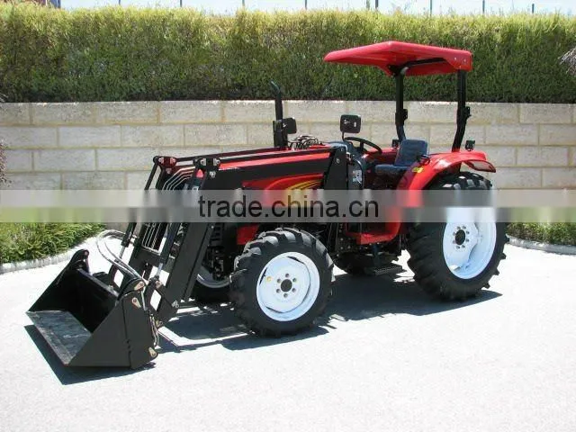 Hot sale Front end loader for garden tractor 40-55HP, 4in1 assembled bucket, quick linkage, pallet fork, timber grapple.