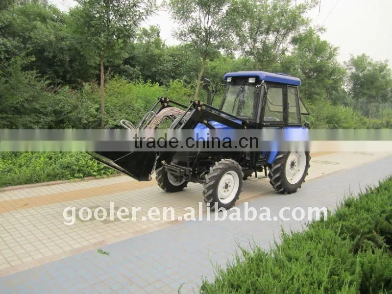 compact garden tractor with Front end loader and Backhoe/excavator