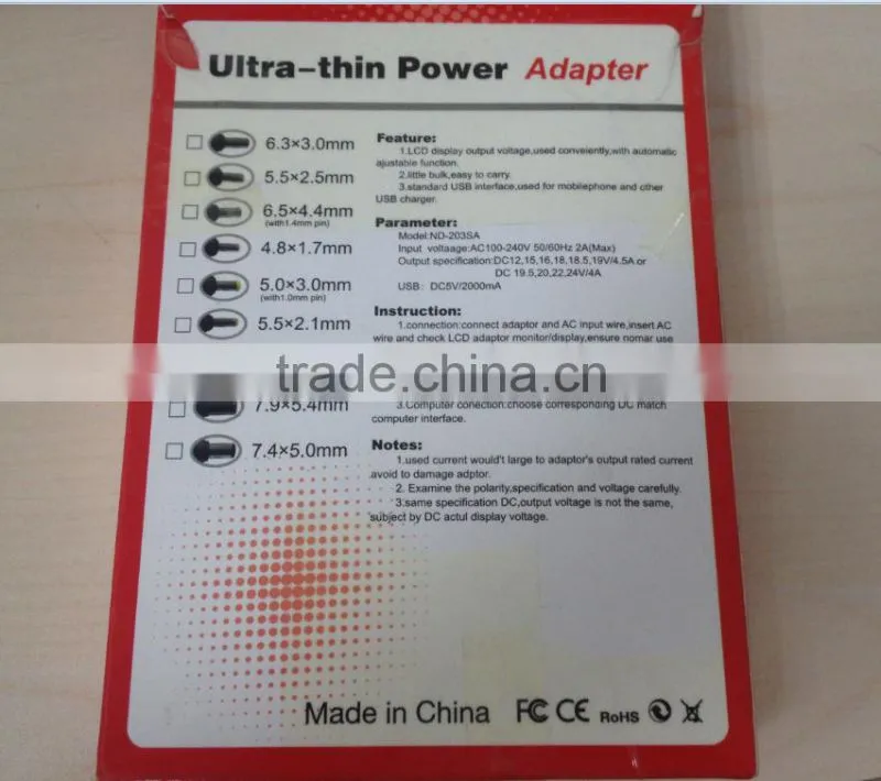 Laptop Adapter Universal Adapter Automatic Adjustment