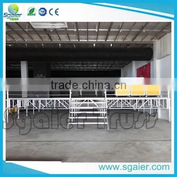 Fashion 4ftx8ft aluminum stage deck festival stage hire from Sgaier