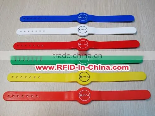 High Performance RFID Technology Wristband, Colorful RFID Silicone Wristband