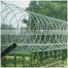 Retractable Helical Razor Barbed Wire