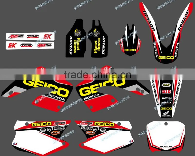 new style (DST0177) TEAM GRAPHICS & BACKGROUNDS FOR HONDA CR125 CR250 2000 2001