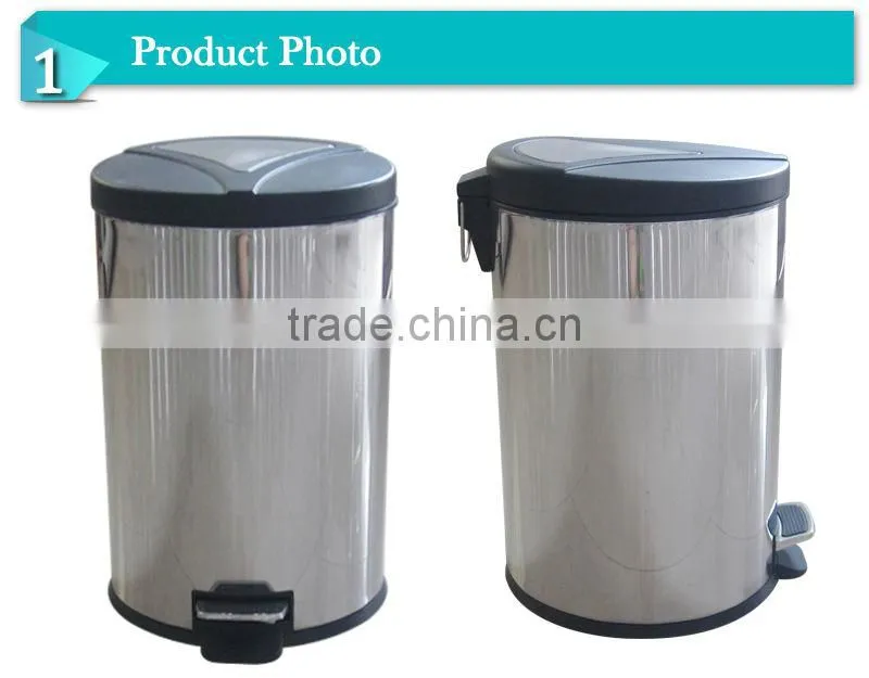 2014Hot sale dustbin plastic cover dust bin wastepaper basket (DSUN)