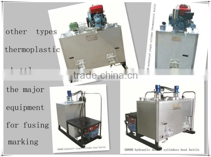 GD1200 Hydraulic double cylinders thermoplastic paint preheater