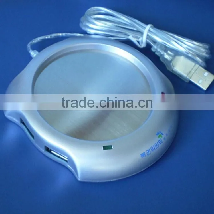 4 port USB hub usb cup warmer usb coffee warmer pad usb mug warmer usb glass pad USB hub cup warmer
