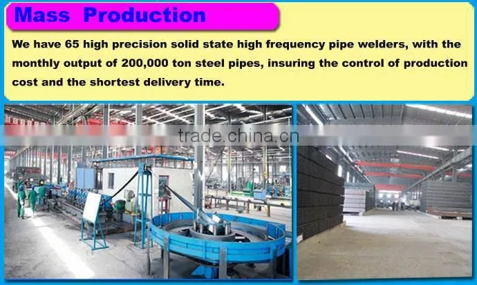 ERW Square Round Rectangular Carbon Steel Pipe for Amazon