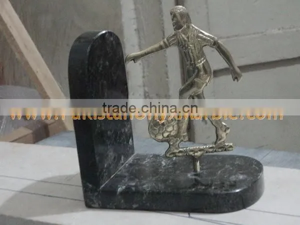 DECORATIVE MARBLE BOOKENDS
