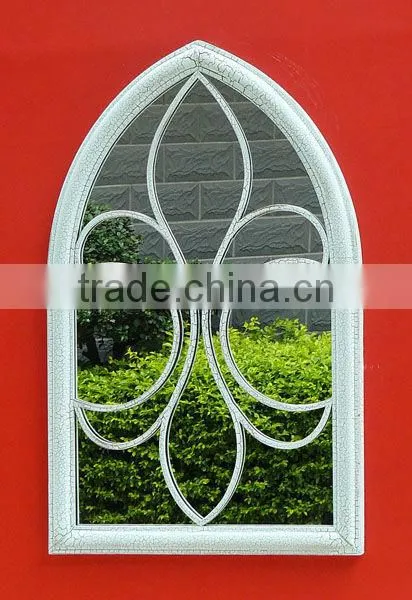 Antique Classial Vintage Decorative Outdoor Wooden Frame Mirror