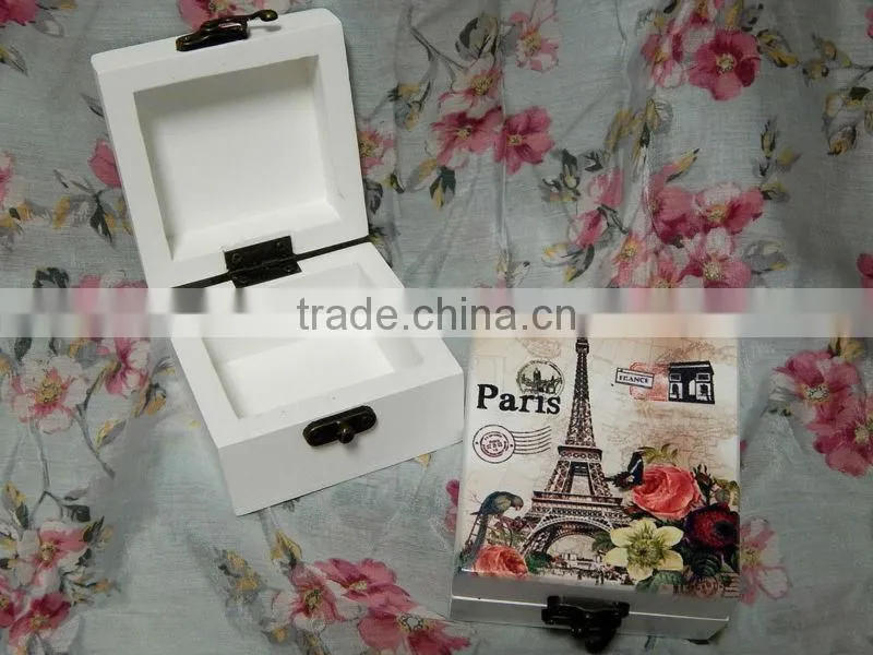 Customization Printing Wooden Box UV Printing Jewel Case