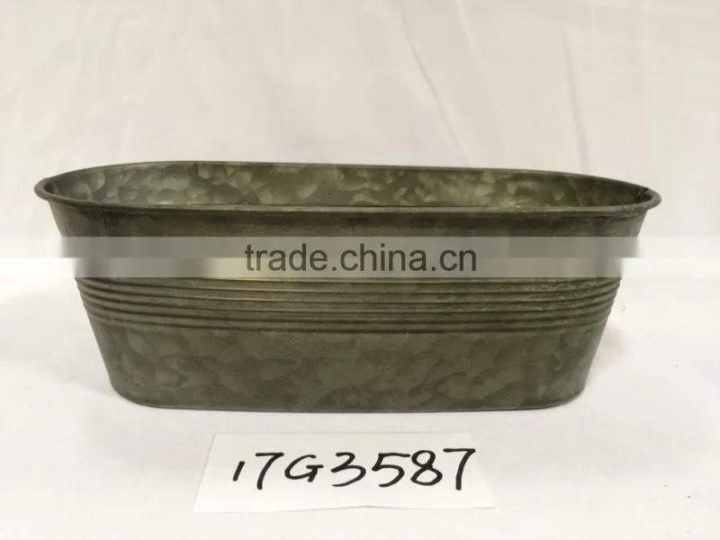 china special design grey little house shape garden metal flower pot planters