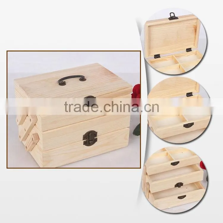satin lined gift wooden boxes compartment boxes
