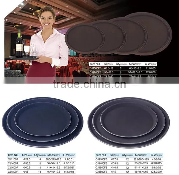 Serving Tray Sets, Round Melamine Tray for European Market