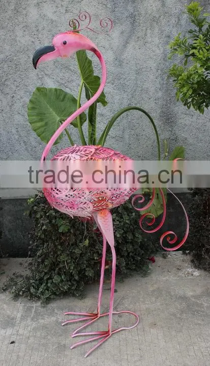 Animal ornaments metal crane