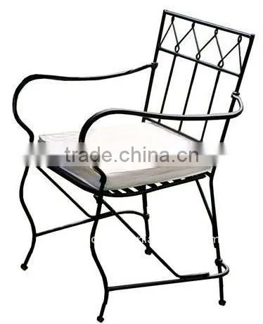 wrought iron folding chair
