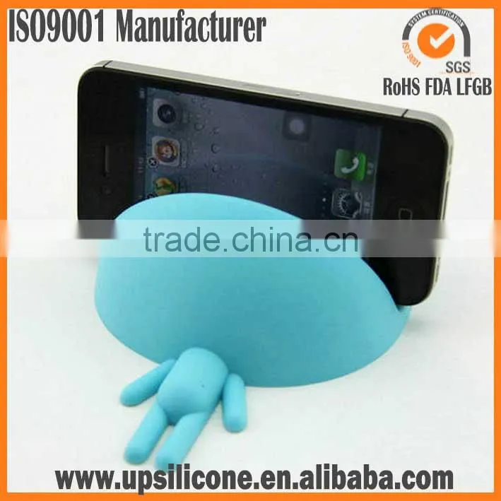 2014 Creative mouth design anti-slip silicone cell mobile phone holder funny cell phone holder for desk