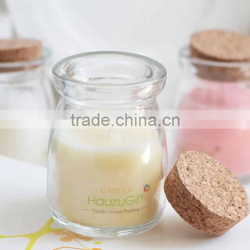 Smokeless candle glass cup / romantic scented candle birthday candle jar