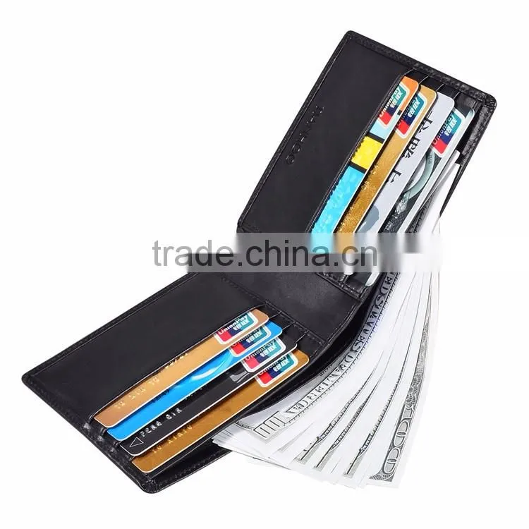 Tianhooo RFID Blocking Minimalist Genuine Leather Slim Front Pocket Wallet