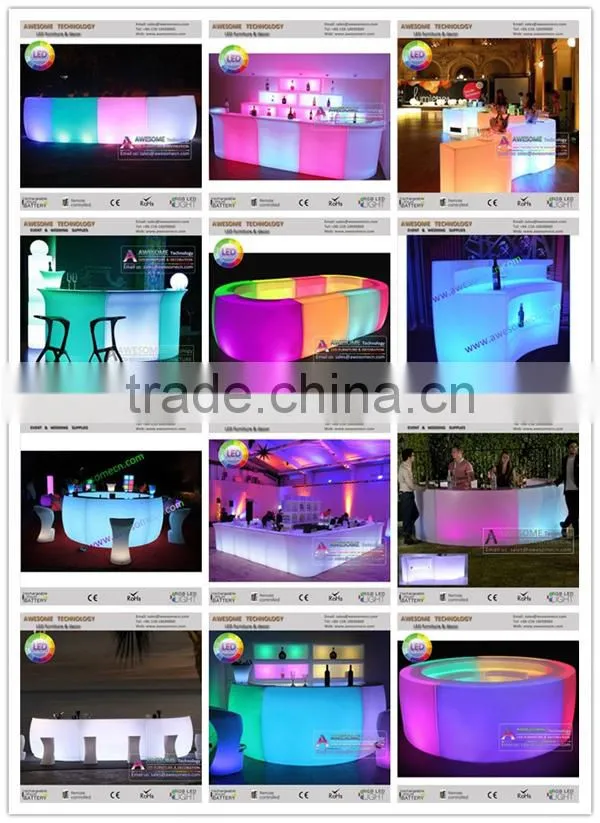 high-gloss white acrylic framed Modular lighted portable pedestals (TA110A)