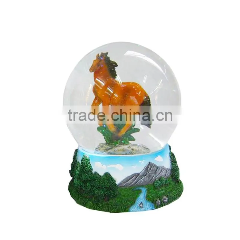 horse water globe souvenir