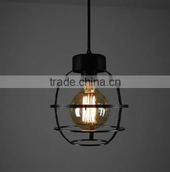 Outdoor Cafe Dinning Metal Wire Ceiling Lamp Light Cover